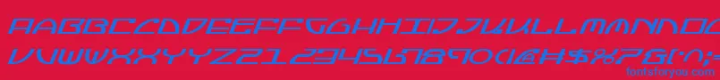 JumptroopsItalic Font – Blue Fonts on Red Background