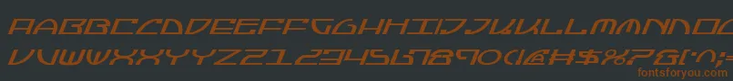 JumptroopsItalic Font – Brown Fonts on Black Background