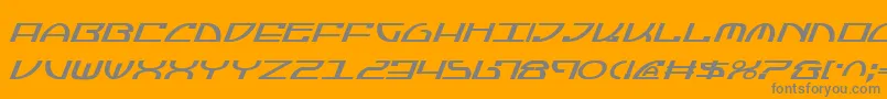 JumptroopsItalic Font – Gray Fonts on Orange Background
