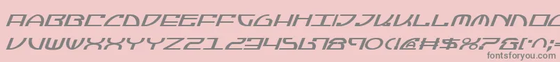 JumptroopsItalic-Schriftart – Graue Schriften auf rosa Hintergrund