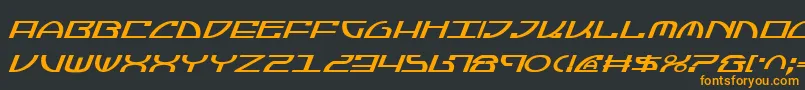 JumptroopsItalic Font – Orange Fonts on Black Background