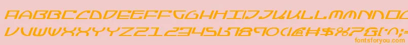 JumptroopsItalic Font – Orange Fonts on Pink Background