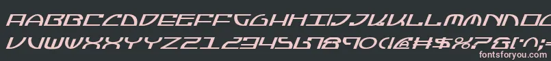 JumptroopsItalic Font – Pink Fonts on Black Background