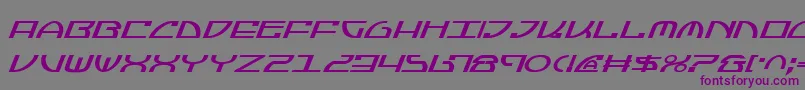 JumptroopsItalic Font – Purple Fonts on Gray Background
