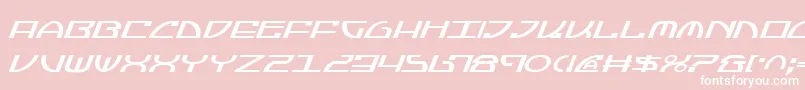 JumptroopsItalic Font – White Fonts on Pink Background