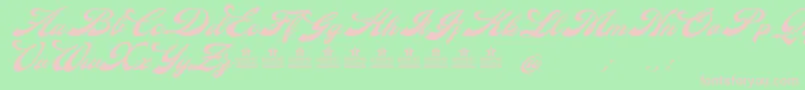 DiamondePersonalUse Font – Pink Fonts on Green Background