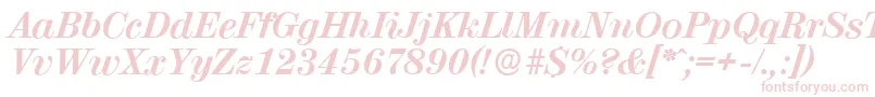 Шрифт ValenciaserialXboldItalic – розовые шрифты