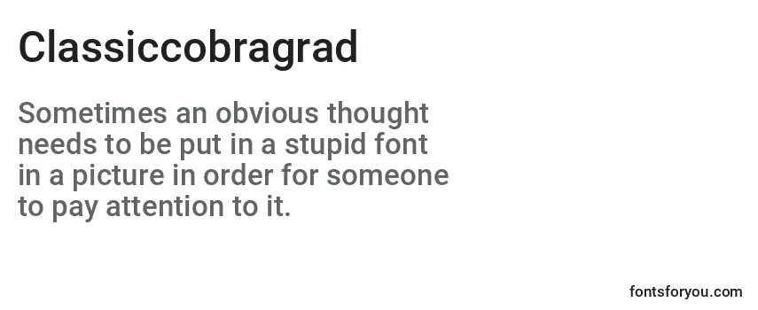 Classiccobragrad Font