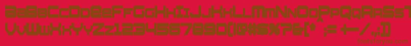 WhittleCondensedBold Font – Brown Fonts on Red Background
