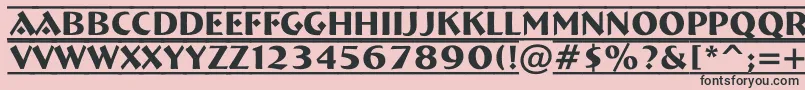 Breme20 Font – Black Fonts on Pink Background