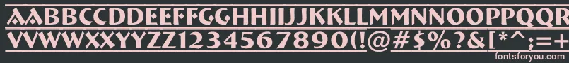 Breme20 Font – Pink Fonts on Black Background
