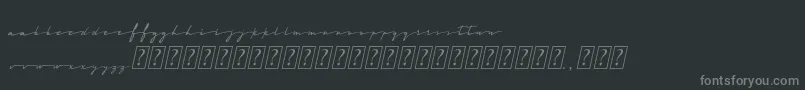 MidnightCali Font – Gray Fonts on Black Background
