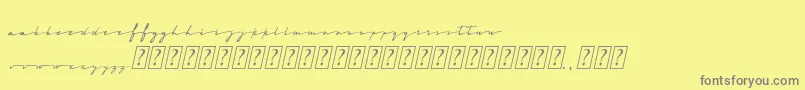 MidnightCali Font – Gray Fonts on Yellow Background