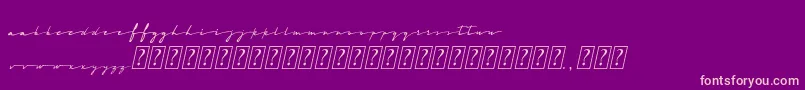 MidnightCali Font – Pink Fonts on Purple Background