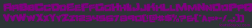 Orecrusherrotate Font – Purple Fonts on Black Background