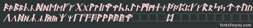 fuente BritannianItalic – Fuentes Rosadas Sobre Fondo Negro