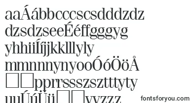 FerventRegularDb font – hungarian Fonts