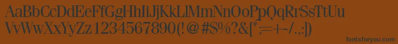 FerventRegularDb Font – Black Fonts on Brown Background