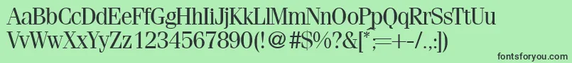 FerventRegularDb Font – Black Fonts on Green Background