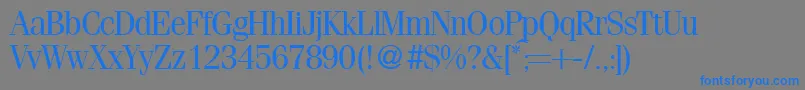 FerventRegularDb Font – Blue Fonts on Gray Background