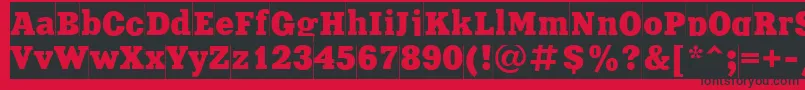 Xeniacameoctt Font – Black Fonts on Red Background