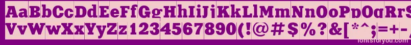 Xeniacameoctt Font – Pink Fonts on Purple Background