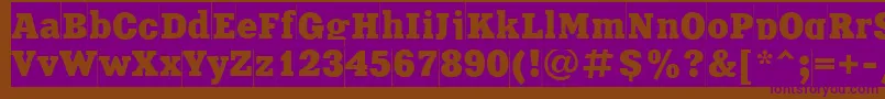 Xeniacameoctt Font – Purple Fonts on Brown Background