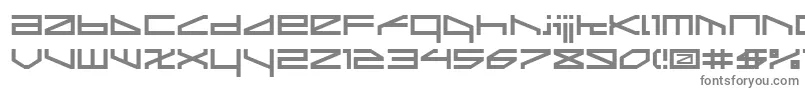 フォントLtr02 – 白い背景に灰色の文字