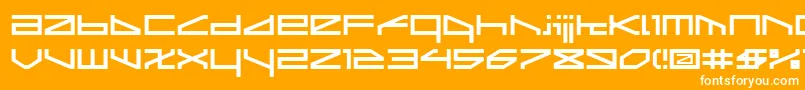 Ltr02 Font – White Fonts on Orange Background