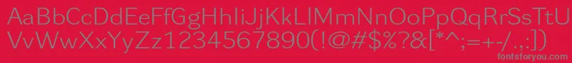 Dynagrotesklxe Font – Gray Fonts on Red Background
