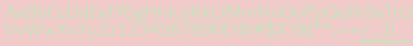 Dynagrotesklxe Font – Green Fonts on Pink Background