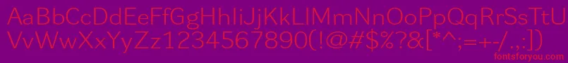 Dynagrotesklxe Font – Red Fonts on Purple Background