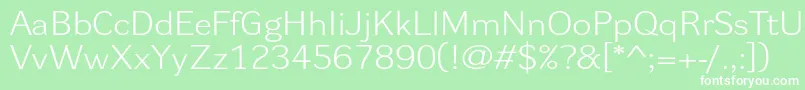 Dynagrotesklxe Font – White Fonts on Green Background