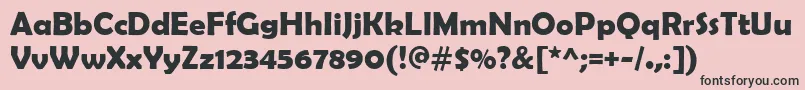 BerlinSansFbDemiРџРѕР»СѓР¶РёСЂРЅС‹Р№ Font – Black Fonts on Pink Background