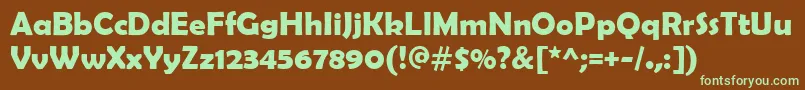 Шрифт BerlinSansFbDemiРџРѕР»СѓР¶РёСЂРЅС‹Р№ – зелёные шрифты на коричневом фоне