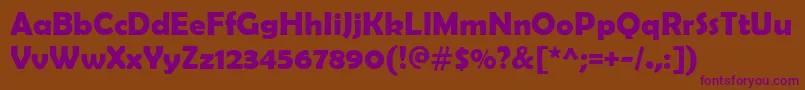 BerlinSansFbDemiРџРѕР»СѓР¶РёСЂРЅС‹Р№ Font – Purple Fonts on Brown Background