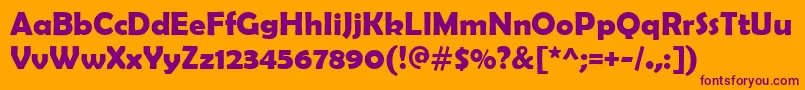More about BerlinSansFbDemiПолужирный Font BerlinSansFbDemiПолужирный Font – Purple Fonts on Orange Background