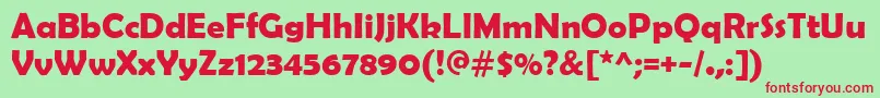 BerlinSansFbDemiРџРѕР»СѓР¶РёСЂРЅС‹Р№ Font – Red Fonts on Green Background