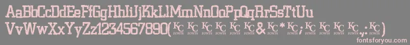 VarsityplaybookDemo Font – Pink Fonts on Gray Background