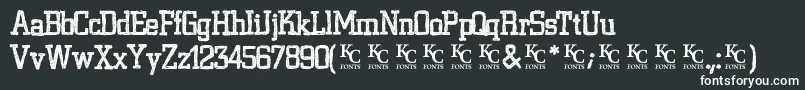 VarsityplaybookDemo Font – White Fonts on Black Background