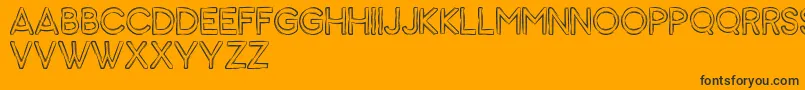 Шрифт Animal – чёрные шрифты на оранжевом фоне