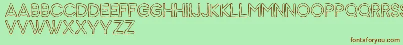 Animal Font – Brown Fonts on Green Background