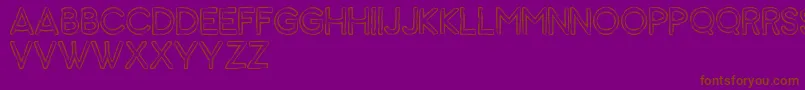 Animal Font – Brown Fonts on Purple Background