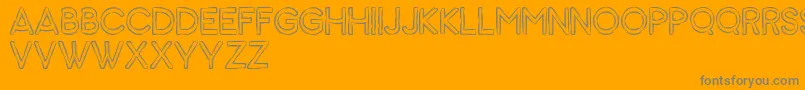 Animal Font – Gray Fonts on Orange Background
