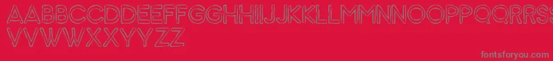 Animal Font – Gray Fonts on Red Background