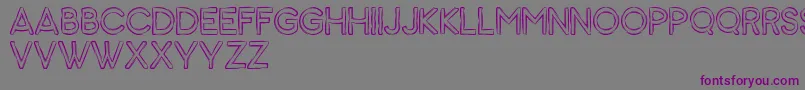 Animal Font – Purple Fonts on Gray Background