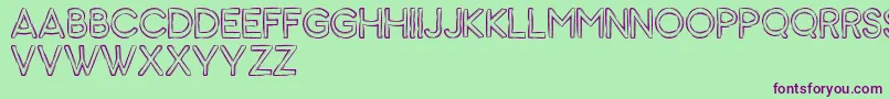 Animal Font – Purple Fonts on Green Background