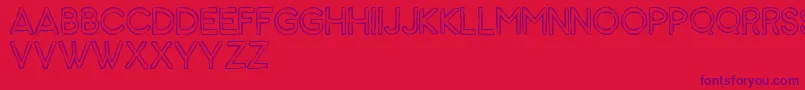 Animal Font – Purple Fonts on Red Background