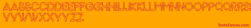 Animal Font – Red Fonts on Orange Background