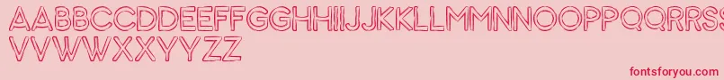 Animal Font – Red Fonts on Pink Background